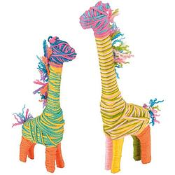 Foto van Toyrific knutselset yarn animals giraffe junior 27-delig