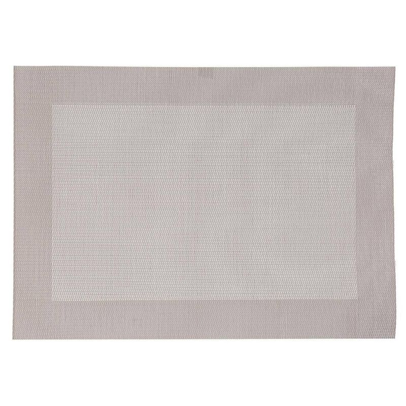 Foto van Rechthoekige placemat beige texaline 50 x 35 cm - placemats