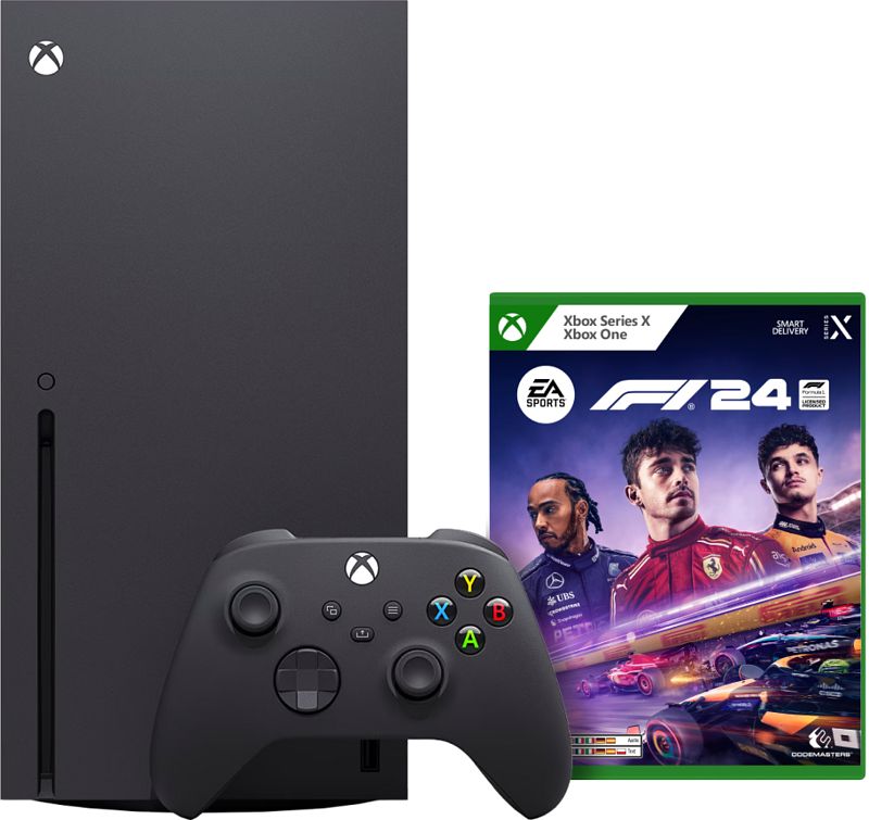 Foto van Xbox series x + f1 24