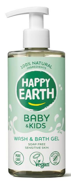 Foto van Happy earth baby & kids bath & washgel