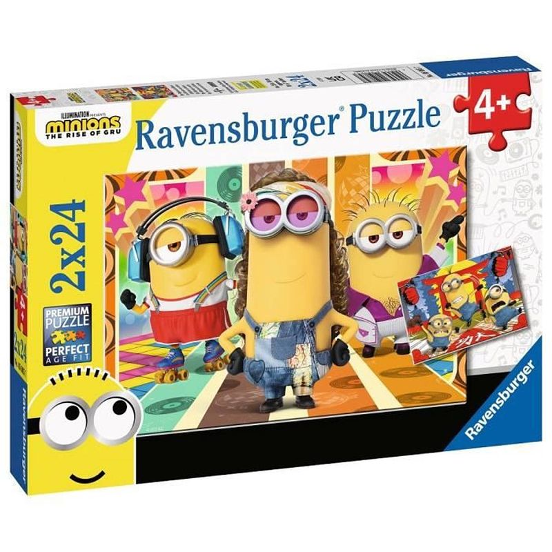 Foto van Ravensburger puzzels 2x24 p - minions in actie / minions 2