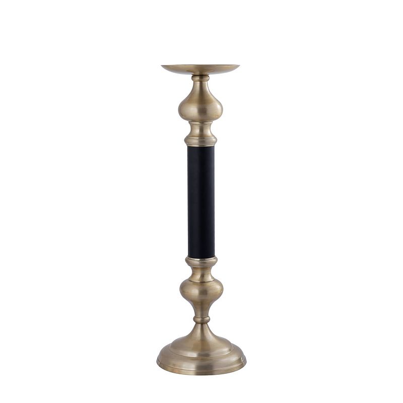 Foto van Ptmd ixen champagne casted alu candle holder m