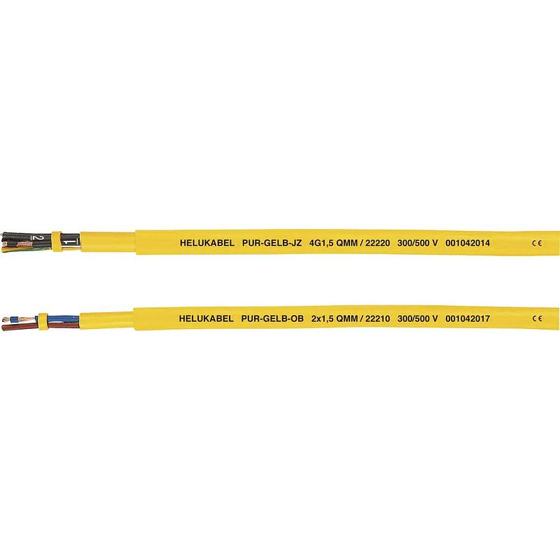 Foto van Helukabel pur-yellow jb stuurstroomkabel 5 g 1.50 mm² geel 22213-1000 1000 m