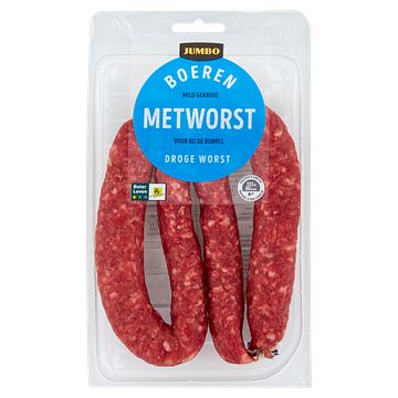 Foto van Jumbo boeren metworst droge worst 220g