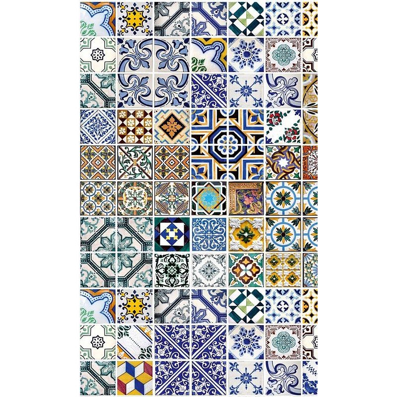 Foto van Dimex portugal tiles vlies fotobehang 150x250cm 2-banen