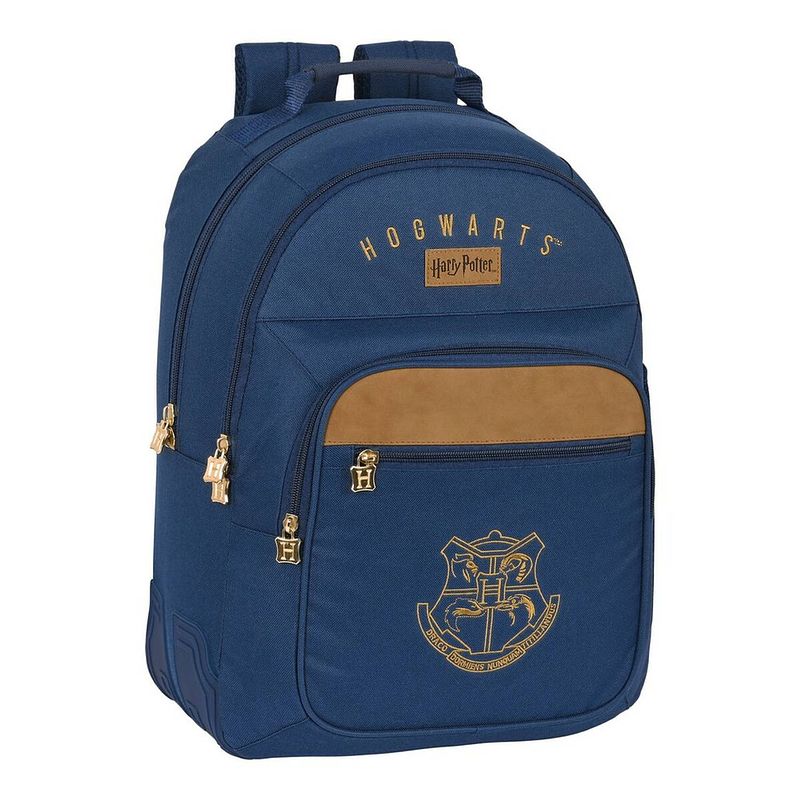 Foto van Schoolrugzak harry potter magical bruin marineblauw (32 x 42 x 15 cm)