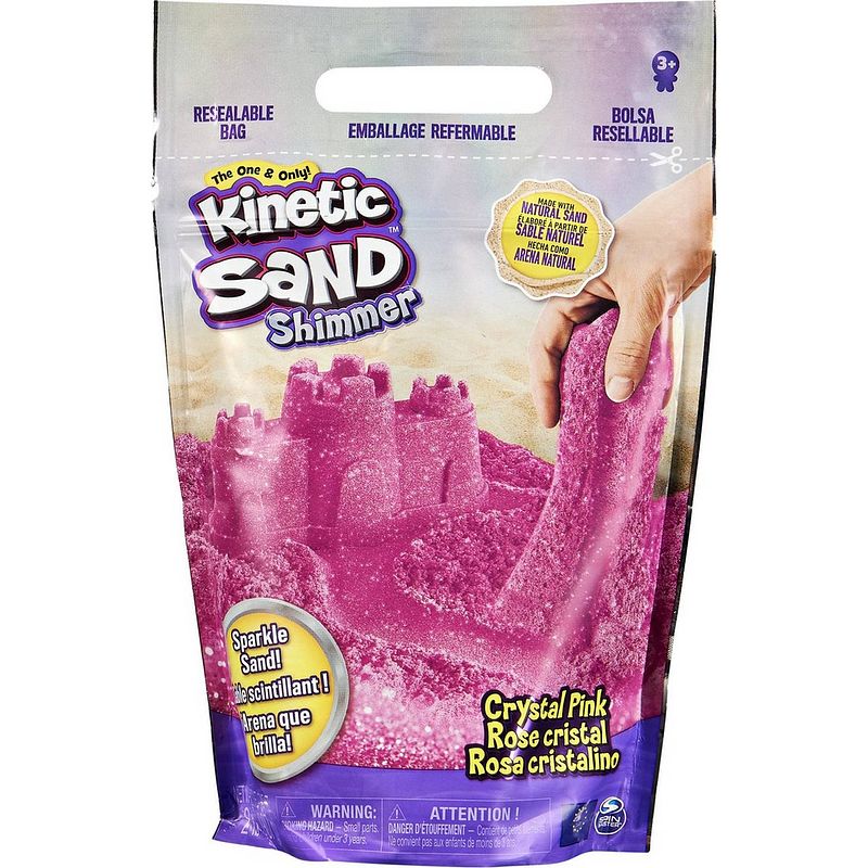 Foto van Kinetic sand crystal pink 907 gr