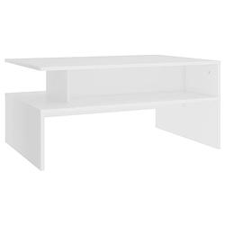 Foto van Vidaxl salontafel 90x60x42,5 cm spaanplaat wit