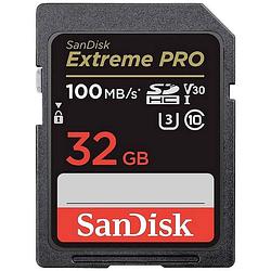 Foto van Sandisk extreme pro sdhc-kaart 32 gb class 10 uhs-i schokbestendig, waterdicht