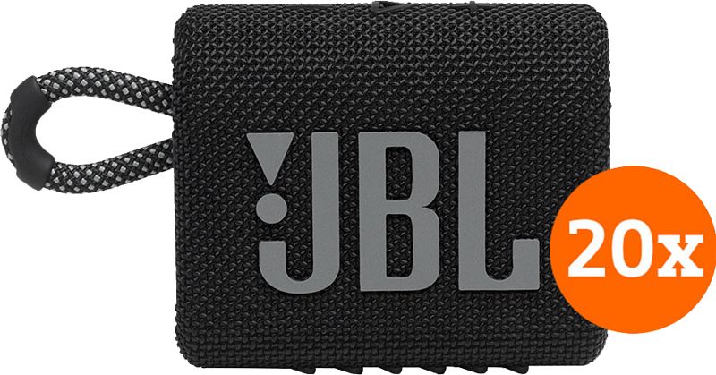 Foto van Jbl go 3 zwart 20-pack