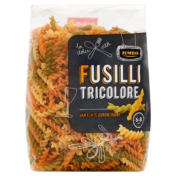 Foto van Jumbo fusilli tricolore 500g