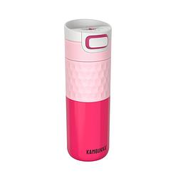 Foto van Thermosbeker/koffiebeker - 500 ml - lekvrij - 9 uur warm - kambukka thermosfles - etna grip diva pink
