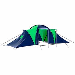 Foto van Vidaxl tent 9-persoons polyester blauw en groen