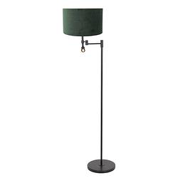 Foto van Steinhauer stang vloerlamp - ø 30 cm - e27 (grote fitting) - groen en zwart