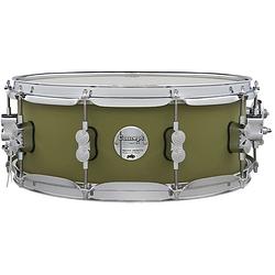 Foto van Pdp drums pd805504 concept maple finish satin olive 14 x 5.5 inch snaredrum