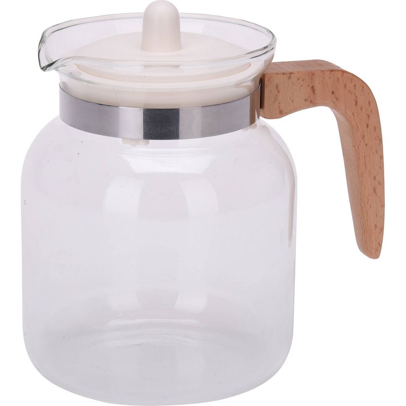 Foto van Glazen theepot met infuser 1,5 liter - theepotten