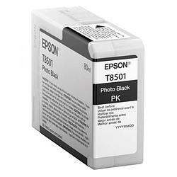 Foto van Epson inktpatroon photo zwart t 850 80 ml t 8501
