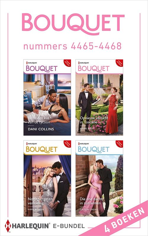 Foto van Bouquet e-bundel nummers 4465 - 4468 - annie west, caitlin crews, dani collins, pippa roscoe - ebook