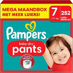 Foto van Pampers - baby dry pants - maat 7 - mega maandbox - 252 stuks - 17+ kg