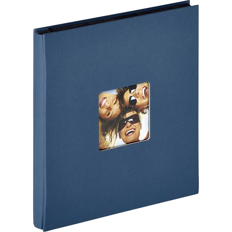 Foto van Walther+ design ea-110-l fotoalbum (b x h) 31 cm x 33 cm blauw