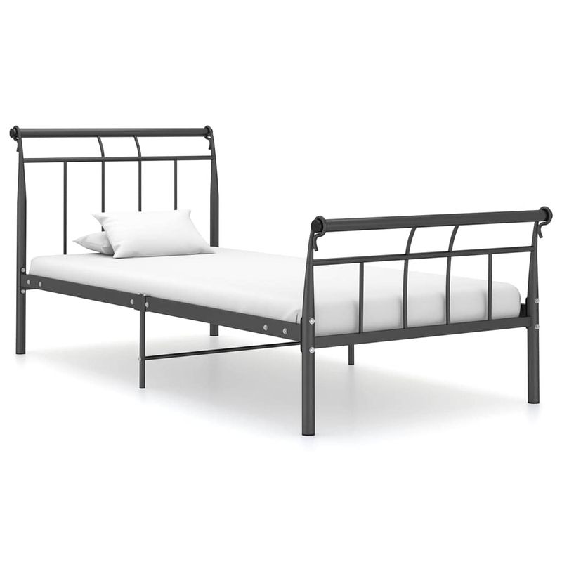 Foto van Vidaxl bedframe metaal zwart 100x200 cm