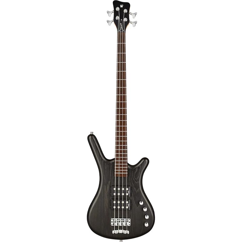 Foto van Warwick rockbass corvette $$ 4-string nirvana black transparent satin elektrische basgitaar met gigbag