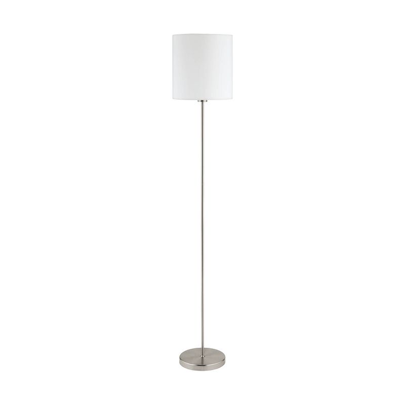 Foto van Eglo pasteri vloerlamp - e27 - 157,5 cm - grijs/wit