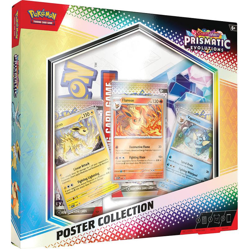 Foto van Pokémon tcg scarlet & violet prismatic evolutions poster collection