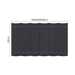 Foto van Shadow comfort harmonicadoek 2x4m carbon black incl. bevestigingsset