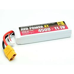 Foto van Red power lipo accupack 11.1 v 4500 mah softcase xt90