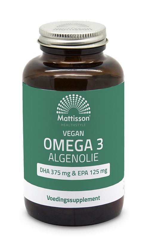 Foto van Mattisson healthstyle vegan omega-3 algenolie