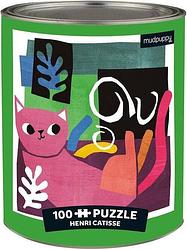 Foto van Henri catisse artsy cats puzzle tin (100 piece) - puzzel;puzzel (9780735362901)