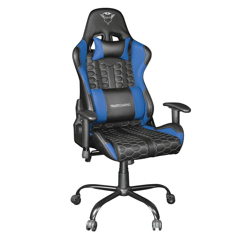 Foto van Trust gxt708b resto chair gaming stoel blauw