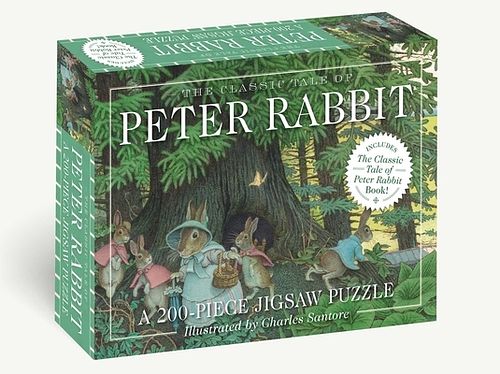 Foto van The classic tale of peter rabbit 200-piece jigsaw puzzle & book - puzzel;puzzel (9781646430796)