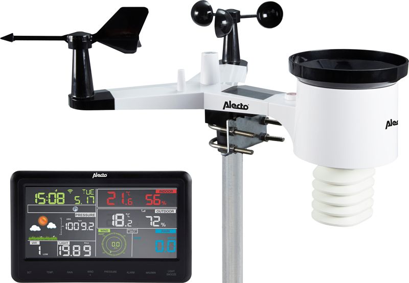 Foto van Alecto ws-5500 weerstation met app