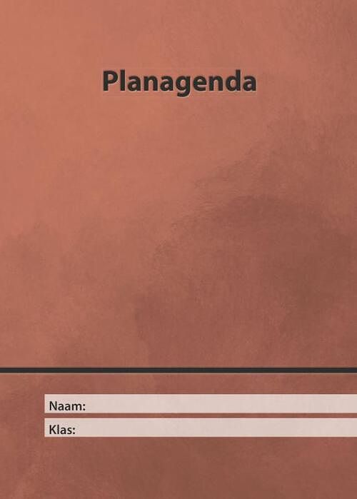 Foto van Planagenda 17x24 cm -2 - niet gedateerd - paperback (9789464205220)