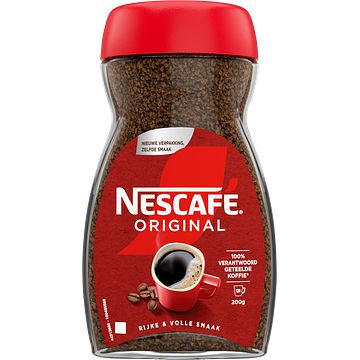 Foto van Nescafe original oploskoffie 120 koppen 200g bij jumbo