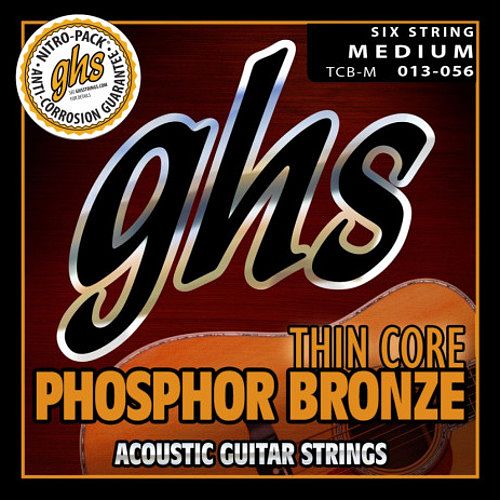 Foto van Ghs thin core phosphor bronze medium 013 - 056 western gitaarsnaren