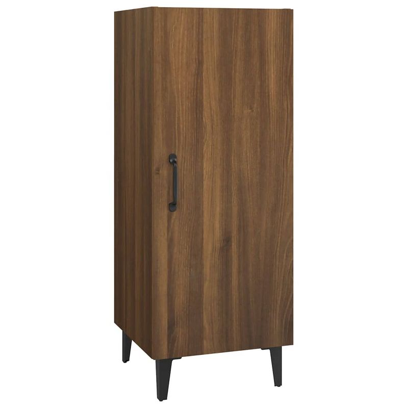 Foto van Vidaxl dressoir 34,5x34x90 cm bewerkt hout bruineikenkleurig