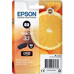 Foto van Epson inktcartridge 33 foto zwart, 200 pagina's - oem: c13t33414012