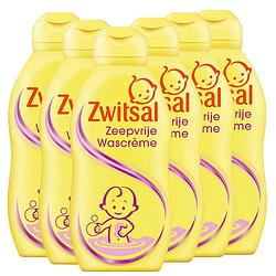 Foto van Zwitsal - zeepvrije wascreme - 6 x 200ml - voordeelverpakking