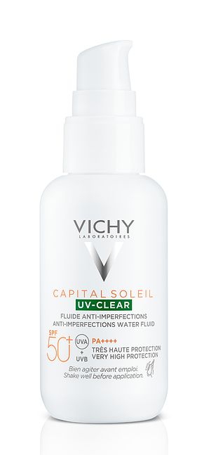 Foto van Vichy capital soleil uv clear - anti-onzuiverheden gezicht spf50+