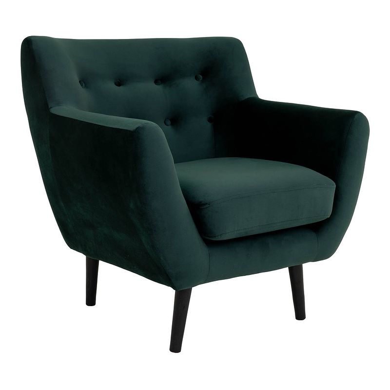 Foto van Monte fauteuil velours, groen.