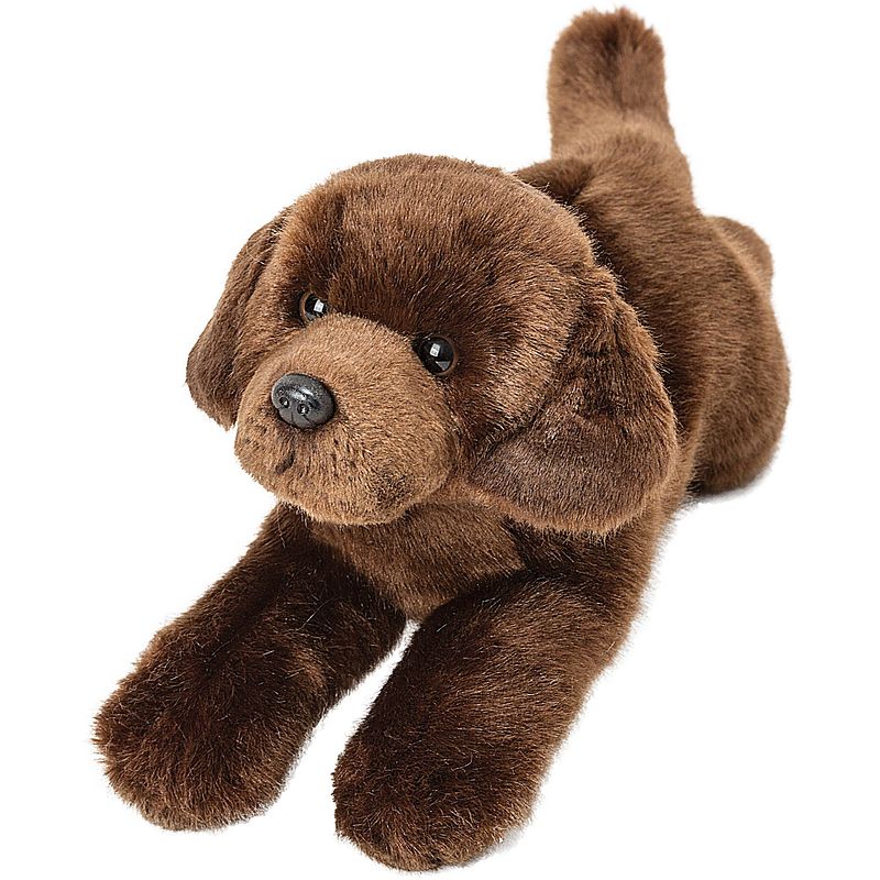 Foto van Pluche knuffel dieren bruine labrador hond 30 cm - knuffel huisdieren