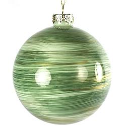 Foto van Tom kerstbal noury 12 cm glas groen