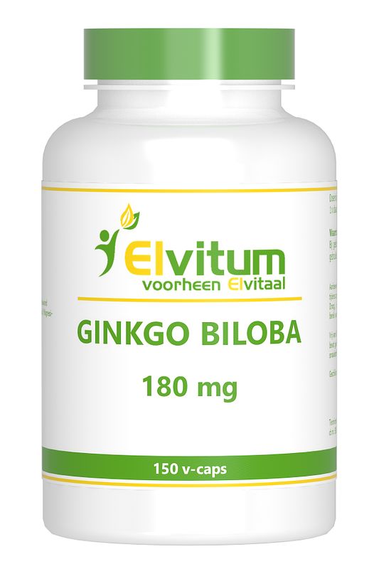 Foto van Elvitum ginkgo biloba vegicaps