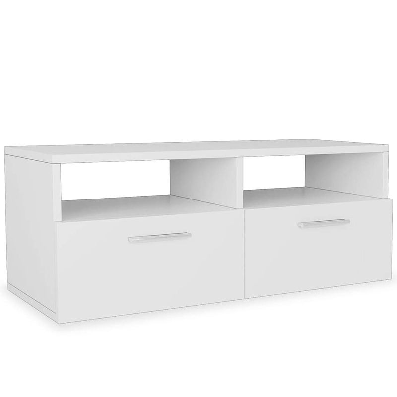 Foto van The living store tv-meubel - modern - 95x35x36 cm - matwit