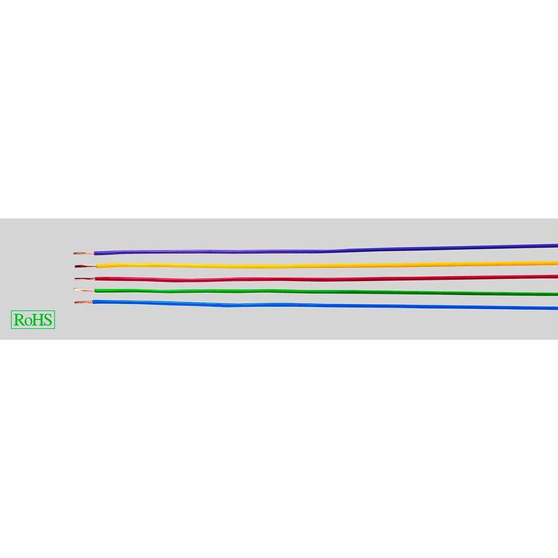 Foto van Helukabel 29381 draad h05v-k 1 x 0.75 mm² bruin, wit 100 m