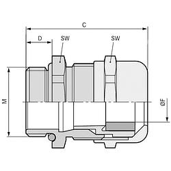 Foto van Lapp 53018120 wartel pg11 polyamide grijs-wit (ral 7035) 100 stuk(s)