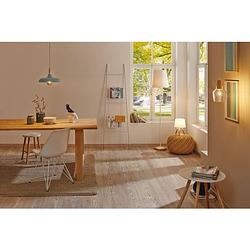 Foto van Paulmann neordic juna 79655 hanglamp led e27 20 w zachtgroen, koper, hout